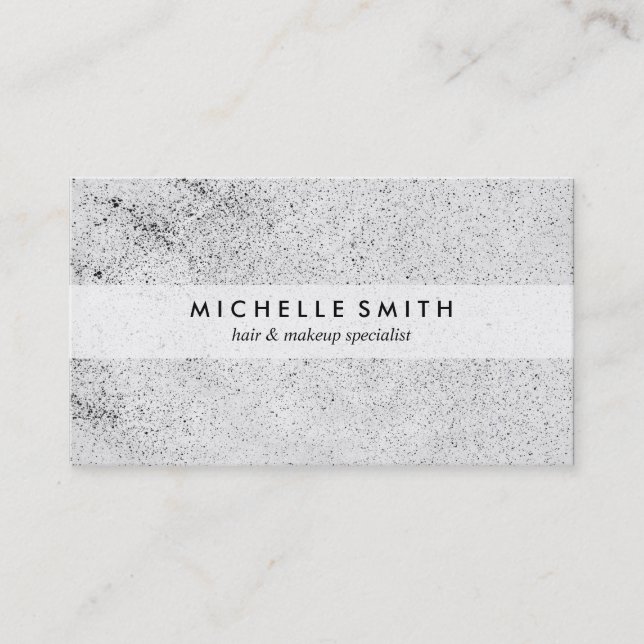 Stilvolle Speckled Grunge Visitenkarte (Vorderseite)