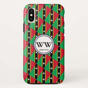 Stilvolle ST KITTS & NEVIS Monogram Abundant Life Case-Mate iPhone Hülle