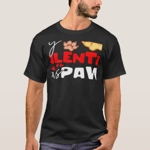 Stilvolle Statement Valentinstag Hund Partnerlook T-Shirt