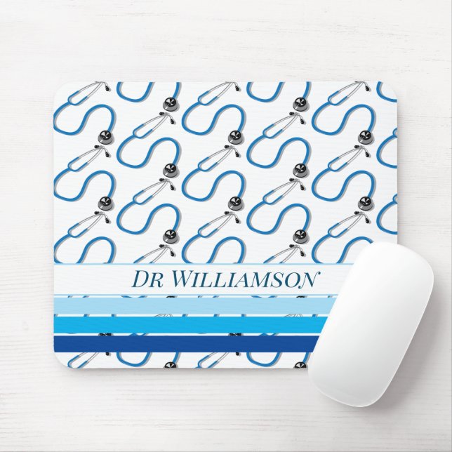 Stilvolle Stethoscope Doktor und Krankenschwester Mousepad (Mit Mouse)