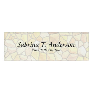 Stilvolle Stone Wall Elegante Schrift Moderne Namenschild