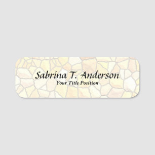 Stilvolle Stone Wall Elegante Schrift Moderne Namensschild