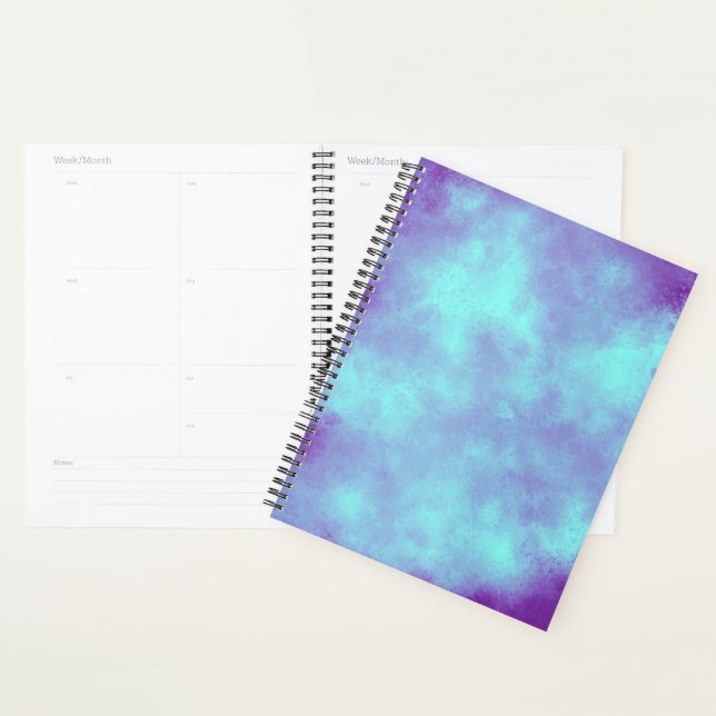 Stilvolle Storm Cloud-Effekt-Muster Lila blau Planer (Anzeige)