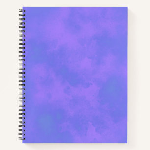 Stilvolle Storm-Wolke-Effekt-Muster blau Notizbuch