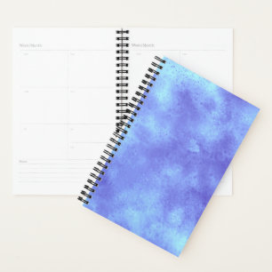 Stilvolle Storm-Wolke-Effekt-Muster blau Planer