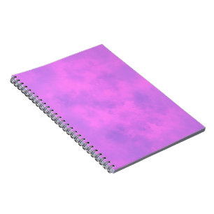 Stilvolle Storm-Wolke-Effekt-Muster pink Notizblock