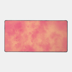 Stilvolle Sturmwolke-Effekt Peach Orange Schreibtischunterlage