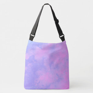 Stilvolle Sturmwolke-Effekt pink & lila Tragetaschen Mit Langen Trägern