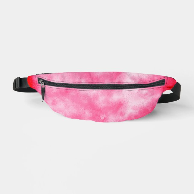 Stilvolle Sturmwolke in Pink Bauchtasche (Vorderseite)