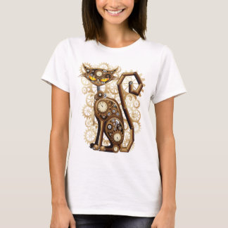 Stilvolle surreale Steampunk Cat T-Shirt