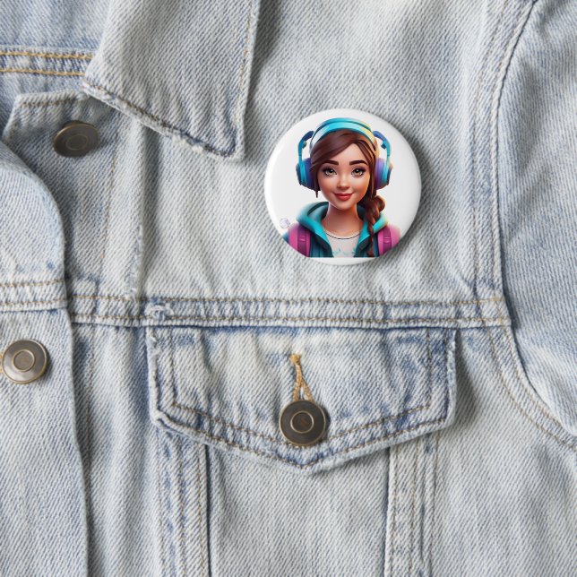 "Stilvolle Taste mit einzigartigem Design" Button (Beispiel)