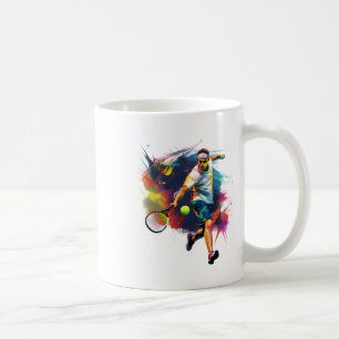 Stilvolle Tennis Rett - Athlete in Action Design S Kaffeetasse