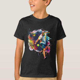 Stilvolle Tennis Rett - Athlete in Action Design S T-Shirt
