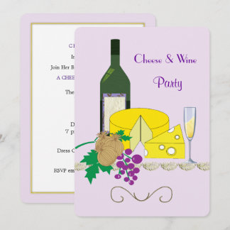 Stilvolle Themenabende "Käse & Wein" Einladung