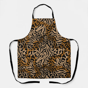 Stilvolle Tigerfell-Gestreifte-Tierprint-Schürze Schürze