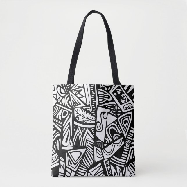 Stilvolle Tote Bag mit dekorativem Muster - Einzig (Vorderseite)