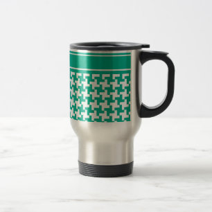 Stilvolle Travel Mug, Smaragdgrüner Dogzahnarzt-Ka Reisebecher
