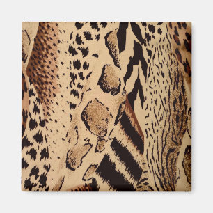 Stilvolle Trendy Animal Print Magnet