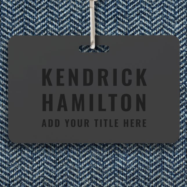 Stilvolle Trendy Black Out Moderne Minimalistische Ausweis (Von Creator hochgeladen)