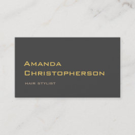 Stilvolle Trendy Gray Hair Stylist Business Card Visitenkarte
