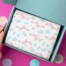 Stilvolle Tropical Christmas Pink Flamingo Girly