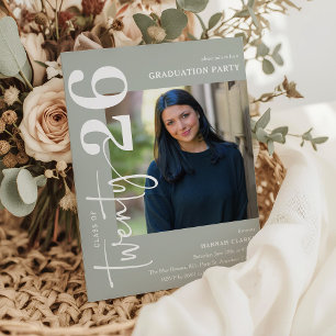 Stilvolle Twenty26 Foto-Abschlussfeier Einladung