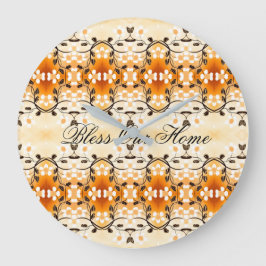 Stilvolle Uhr mit dem Segen unseres Zuhause-Textes