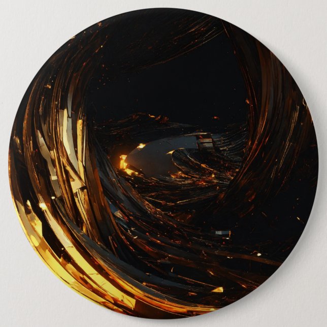 Stilvolle und elegante Crystal Brown-Tasten" Button (Vorderseite)