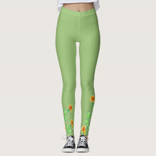 Stilvolle und moderne grüne Leggings