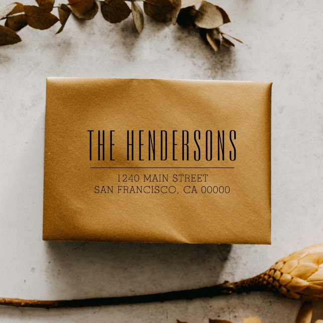 Stilvolle und moderne, kühne Script-Rücksendeadres Permastempel (Von Creator hochgeladen)