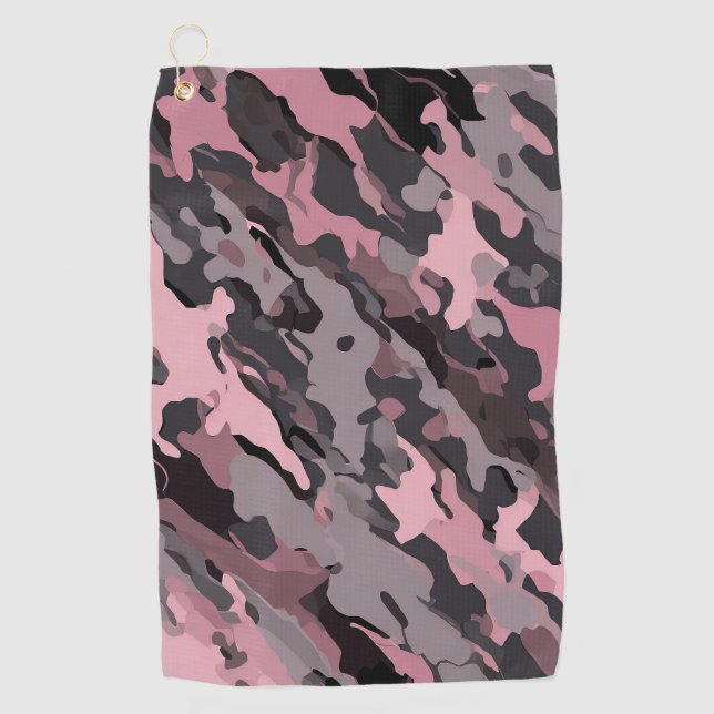 Stilvolle Urban Camouflage Golfhandtuch (Vorderseite)