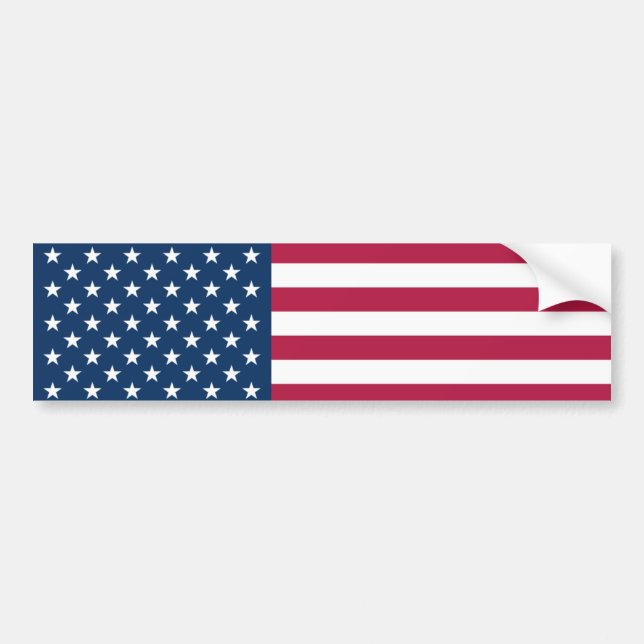 Stilvolle US Flagge Autoaufkleber (Vorne)