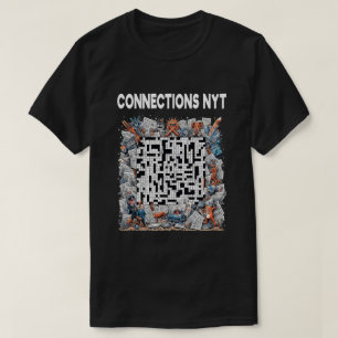Stilvolle Verbindungen NYT Design Black T-Shirt