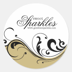 Stilvolle Verpackungskleber Runder Aufkleber