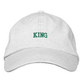 Stilvolle verstellbare Mütze mit eleganter King-Pr Bestickte Baseballkappe