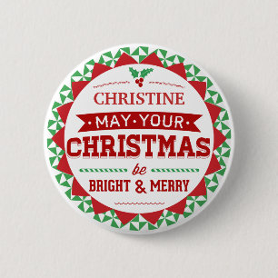 Stilvolle Vintage Art personalisierte Button