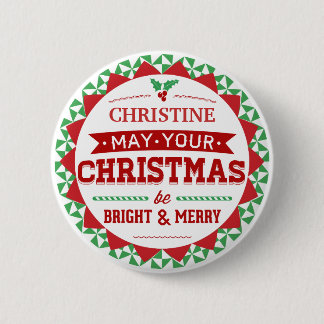 Stilvolle Vintage Art personalisierte Button