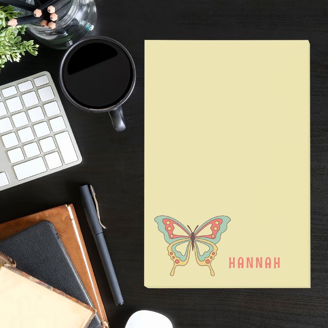 Stilvolle Vintage Retro-Butterfly Post-it Klebezettel (Von Creator hochgeladen)