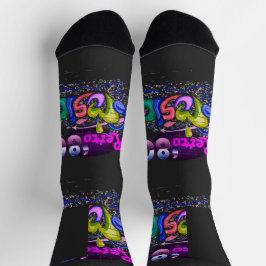 Stilvolle Vintage Retro-Musik Socken