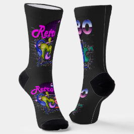 Stilvolle Vintage Retro-Musik Socken