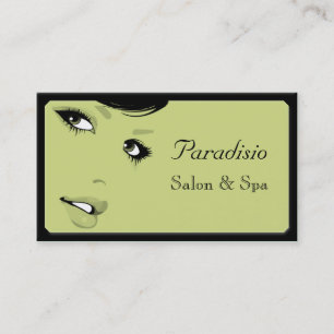 Stilvolle Vintage-Schönheitssalon- und Spa-Geschäf Visitenkarte