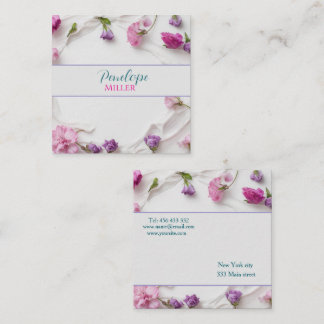 stilvolle Visitenkarte mit Blume