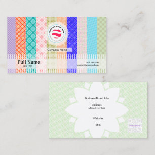Stilvolle Visitenkarte mit QR - Decoupage