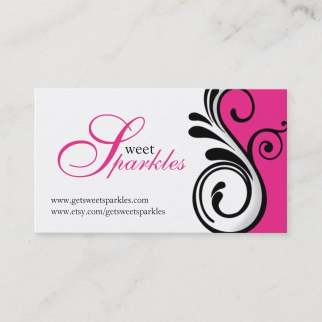 Stilvolle Visitenkarten Visitenkarte (Vorderseite)