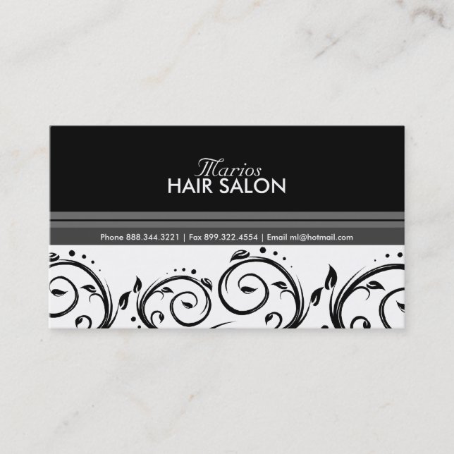 Stilvolle Visitenkarten Visitenkarte (Vorderseite)