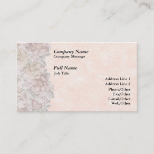 Stilvolle Vorlage für florale Border Business Card Visitenkarte