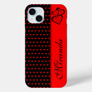 Stilvolle Vorlage für Muster in Schwarz und Rot He Case-Mate iPhone Hülle