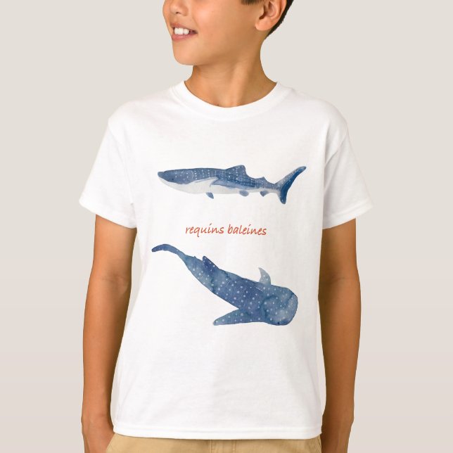 Stilvolle Walhai-Illustration T-Shirt (Vorderseite)