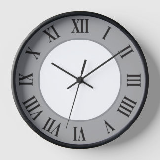 Stilvolle Wall-Uhr - Grau Uhr