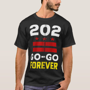 Stilvolle Washington DC, 202 GoGo Music Forever Ge T-Shirt